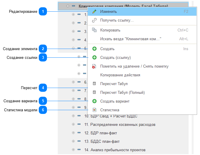 7.2.1. Контекстное меню